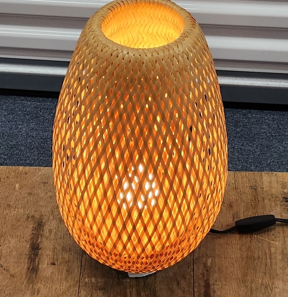 Ikea BOJA wicker rattan table lamp NOS - Picture 1 of 8